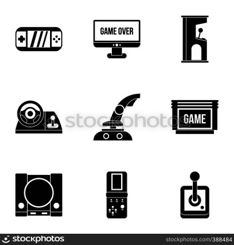 Fantasy games icons set. Simple illustration of 9 fantasy games vector icons for web. Fantasy games icons set, simple style