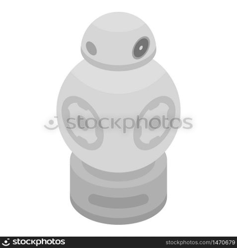 Fantasy robot icon. Isometric of fantasy robot vector icon for web design isolated on white background. Fantasy robot icon, isometric style