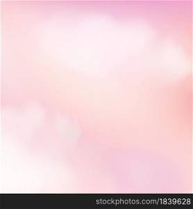 Fantasy Sky Background with Cute Pastel Colours in Realistic Style. Vector Pink Clouds. Baby Unicorn Wallpaper.. Fantasy Sky Background with Cute Pastel Colours in Realistic Style. Pink Clouds. Baby Unicorn Wallpaper. Vector Illustration.