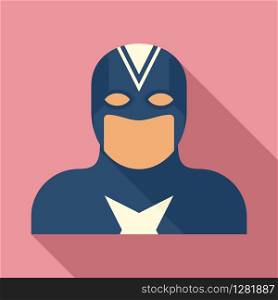 Fantasy superhero icon. Flat illustration of fantasy superhero vector icon for web design. Fantasy superhero icon, flat style