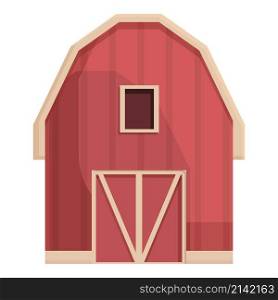 Farm barn icon cartoon vector. Hay bale stack. Agriculture village. Farm barn icon cartoon vector. Hay bale stack