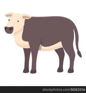 Farm cow icon cartoon vector. Breed cattle. Dairy animal. Farm cow icon cartoon vector. Breed cattle