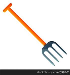 Farm fork icon. Cartoon of farm fork vector icon for web design isolated on white background. Farm fork icon, cartoon style