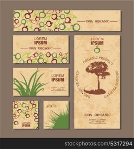 Farm fresh products identity, organic delivery design template. Vector illustration.
