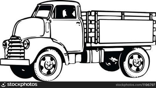 Farm Truck Vector Illustration