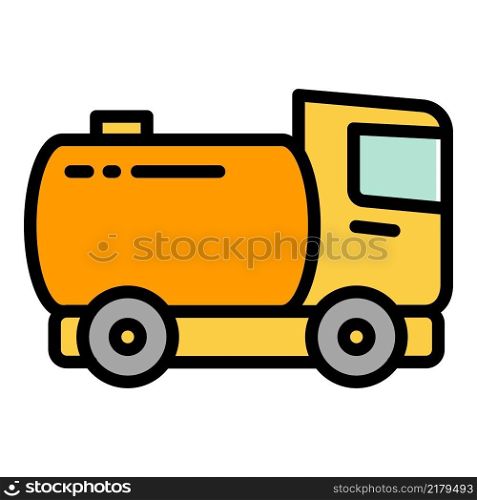 Farm water truck icon outline vector. Agriculture machinery. Harvest field. Farm water truck icon outline vector. Agriculture machinery
