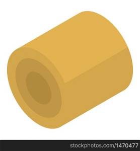 Farm wheat roll icon. Isometric of farm wheat roll vector icon for web design isolated on white background. Farm wheat roll icon, isometric style