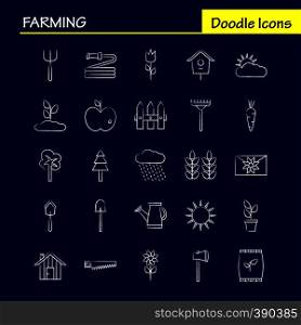 Farming Hand Drawn Icon for Web, Print and Mobile UX/UI Kit. Such as: Bag, Grain, Rice, Sack, Wheat, Letter, Massage, Paper, Pictogram Pack. - Vector