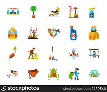 Farming icon set. Can be used for topics like insecticide, planting, agriculture, gardening