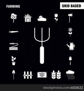 Farming Solid Glyph Icon for Web, Print and Mobile UX/UI Kit. Such as: Bag, Grain, Rice, Sack, Wheat, Letter, Massage, Paper, Pictogram Pack. - Vector