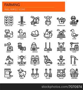 Farming , Thin Line and Pixel Perfect Icons