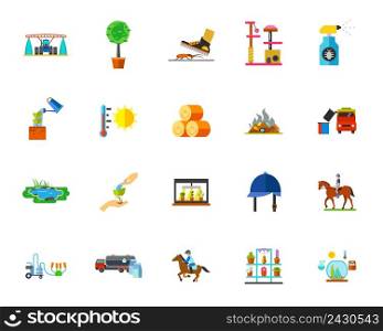Farmland icon set. Can be used for topics like country, ranch, planting, agriculture
