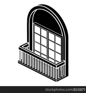 Fashion balcony icon. Simple illustration of fashion balcony vector icon for web design isolated on white background. Fashion balcony icon, simple style