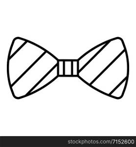 Fashion bow tie icon. Outline fashion bow tie vector icon for web design isolated on white background. Fashion bow tie icon, outline style