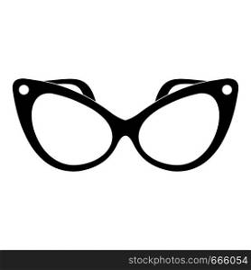 Fashion eyeglasses icon. Simple illustration of fashion eyeglasses vector icon for web. Fashion eyeglasses icon, simple style.