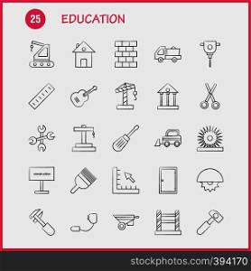 Fashion Hand Drawn Icons Set For Infographics, Mobile UX/UI Kit And Print Design. Include: Skirt, Top, Dress, Ladies, Comb, Barber, Cutting, Hair Collection Modern Infographic Logo and Pictogram. - Vector
