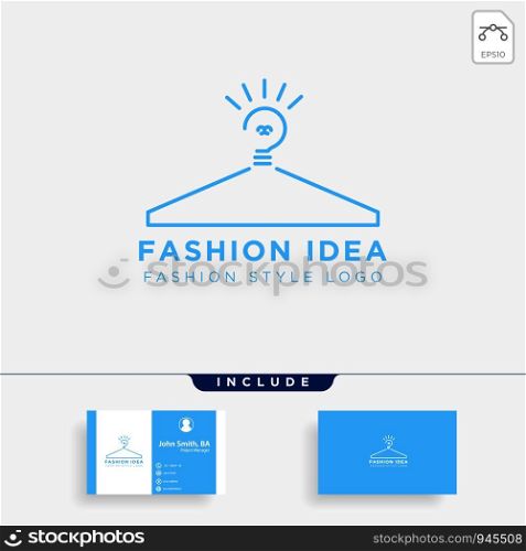 fashion light bulb with simple logo template vector illustration - vector. fashion light bulb with simple logo template vector illustration