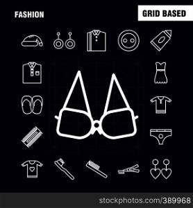 Fashion Line Icons Set For Infographics, Mobile UX/UI Kit And Print Design. Include: Watch, Time, Hours, Minutes, Camera, Photography, Click, Pictures, Collection Modern Infographic Logo and Pictogram. - Vector