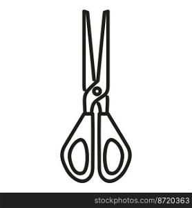 Fashion scissors icon outline vector. Wool knit. Scarf sweater. Fashion scissors icon outline vector. Wool knit