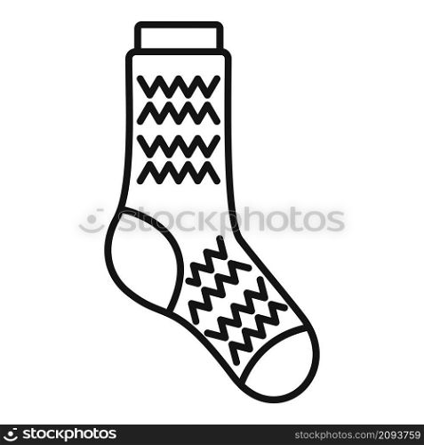 Fashion sock icon outline vector. Sport collection. Dirty sock. Fashion sock icon outline vector. Sport collection