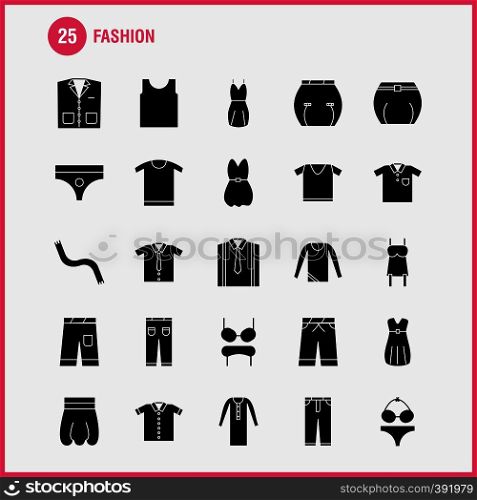 Fashion Solid Glyph Icons Set For Infographics, Mobile UX/UI Kit And Print Design. Include: Hair Dryer, Hair Dresser, Hairs, Makeup, Top, Garments, Collection Modern Infographic Logo and Pictogram. - Vector