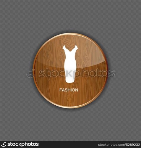 Fashion wood application icons vector illustration