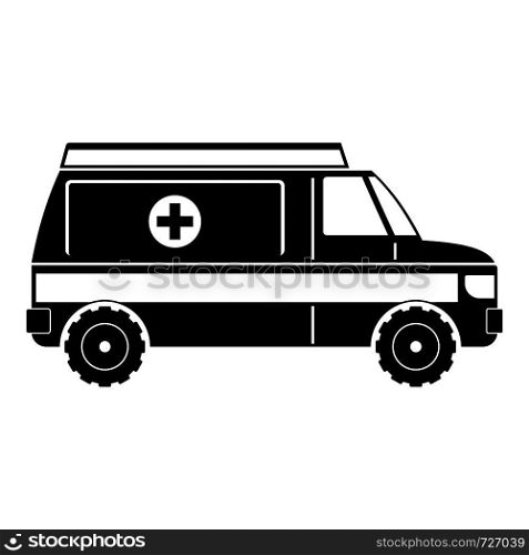 Fast ambulance icon. Simple illustration of fast ambulance vector icon for web. Fast ambulance icon, simple style