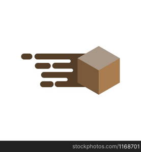Fast box icon design template vector isolated illustration