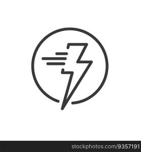 fast charging  icon vector element  design template web