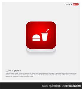 Fast Food Burger and Drink Icon