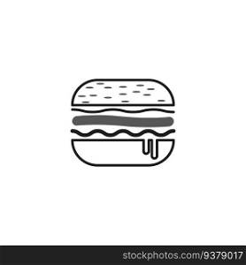 Fast Food Burger icon. Vector illustration. stock image. EPS 10.. Fast Food Burger icon. Vector illustration. stock image.