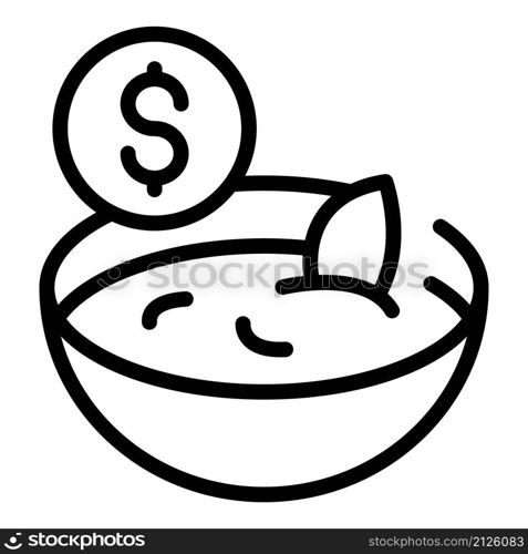 Fast food order icon outline vector. Home payment. Online service. Fast food order icon outline vector. Home payment