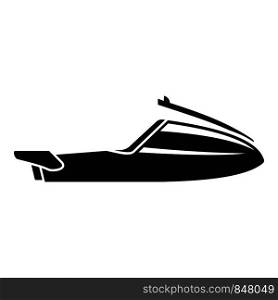 Fast jet ski icon. Simple illustration of fast jet ski vector icon for web design isolated on white background. Fast jet ski icon, simple style