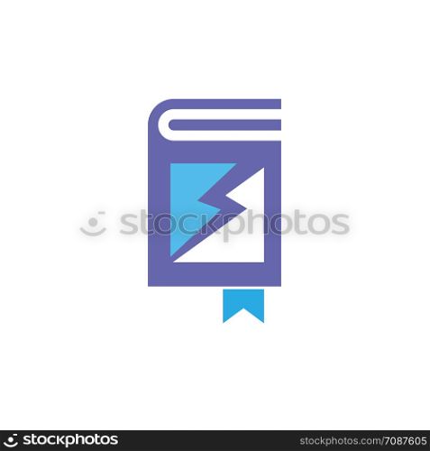 fast learning book logo concept, Education and science vector symbol illustration