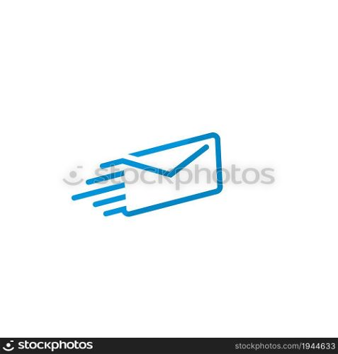 fast mail logo vector icon illustration design