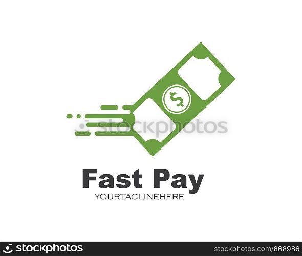 fast payment logo icon vector illustration design