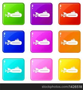 Fast submarine icon. Simple illustration of fast submarine vector icon for web.. Fast submarine icon, simple style.