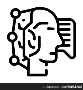 fast think and answer call center operator line icon vector. fast think and answer call center operator sign. isolated contour symbol black illustration. fast think and answer call center operator line icon vector illustration