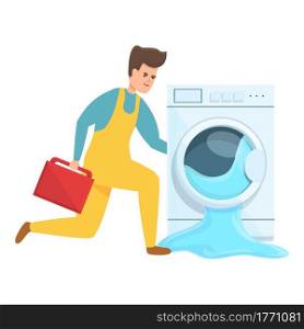 Fast washing machine repair icon. Cartoon of Fast washing machine repair vector icon for web design isolated on white background. Fast washing machine repair icon, cartoon style