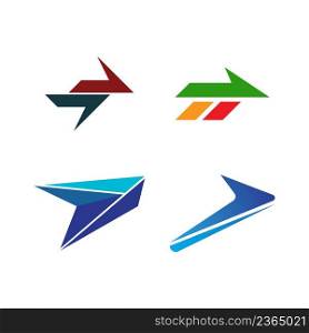 faster arrow business logo vector illustration modern