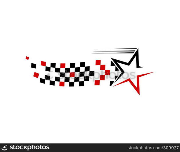 faster logo icon of automotive racing concept design template