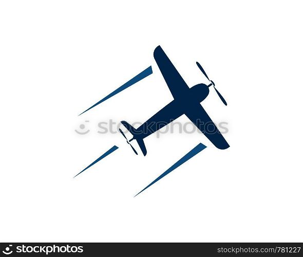 faster plane logo vector icon of delivery express illustration design template