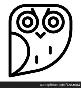 Fat owl icon. Outline fat owl vector icon for web design isolated on white background. Fat owl icon, outline style