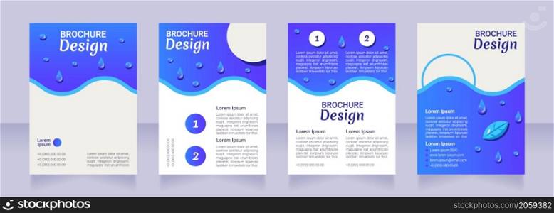 Fat products consumption results blank brochure layout design. Vertical poster template set with empty copy space for text. Premade corporate reports collection. Editable flyer paper pages. Fat products consumption results blank brochure layout design