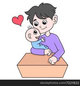 father's day cartoon baby
