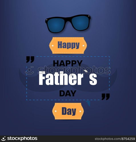 Fathers day. Celebration day. Happy fathers day. Lettering design. Vector illustration