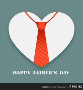 fathers day concept background with tie and heart