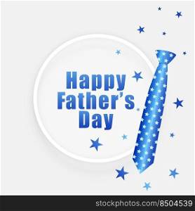fathers day wishes card with tie and stars