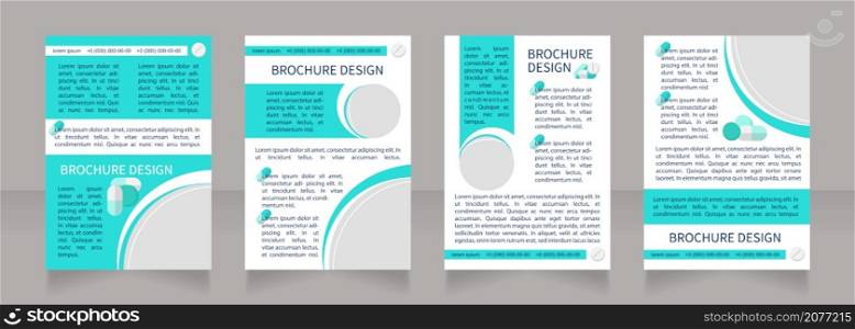 Fatigue and tiredness reasons blank brochure layout design. Vertical poster template set with empty copy space for text. Premade corporate reports collection. Editable flyer paper pages. Fatigue and tiredness reasons blank brochure layout design