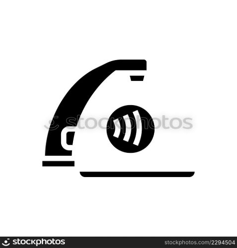 faucet contactless glyph icon vector. faucet contactless sign. isolated contour symbol black illustration. faucet contactless glyph icon vector illustration